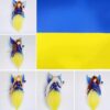 Ingliprintsess Ukraina lipu värvides naturaalse ahhat kaitsekiviga🇺🇦 - Image 4